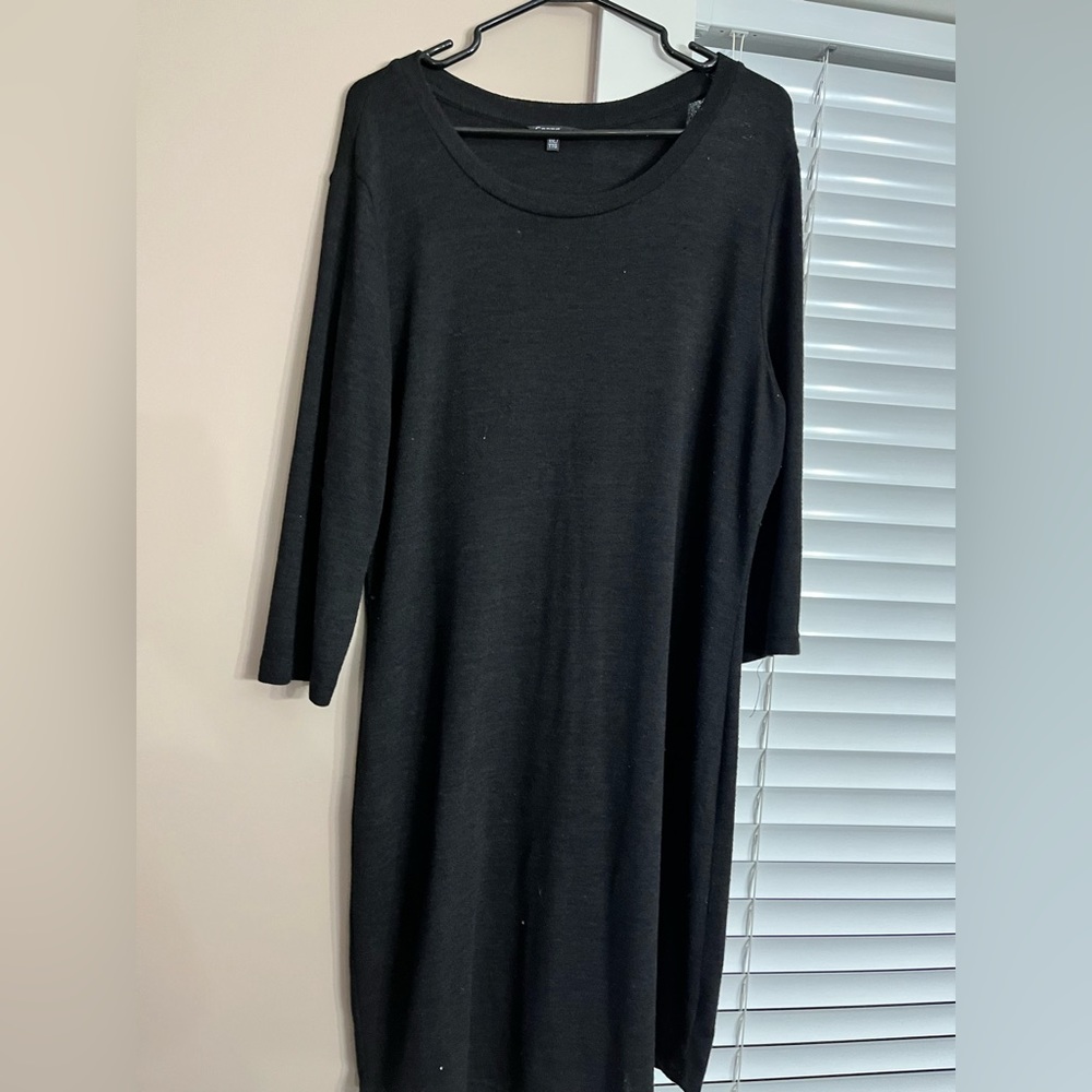 Black XXL stretchy sweater dress
